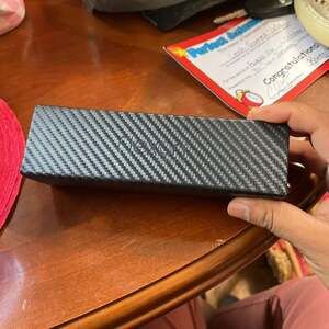 Flexon Eyeglasses Case Hard Shell Collapsible Travel Carrier Felt Lined